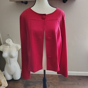 Worthington Elegant Red Women's Blazer Large